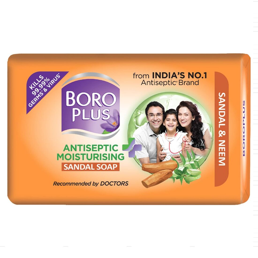 BoroPlus Sandal & Neem 3in1 Smart Bathing Bar 40g
