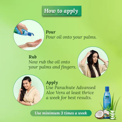 Parachute Advansed Aloe Vera Coconut Hair Oil - 150ml (Pack Of 2)