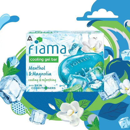 Menthol & Magnolia Fiama Cooling & Refreshing Gel Bar 125gm