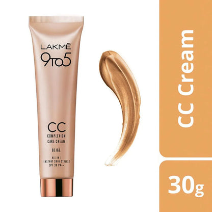 Lakme 9to5 CC Complexion Care Cream SPF 30 PA++ 01 Beige 30g