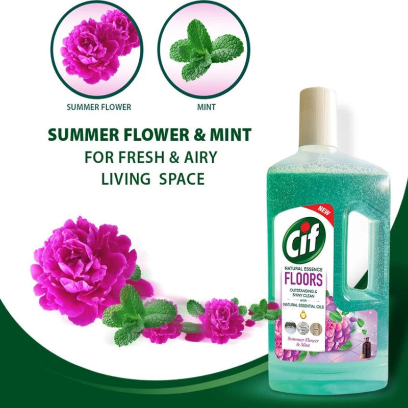 Cif Floors Outstanding & Shiny Clean With Summer Flower & Mint 1Kg