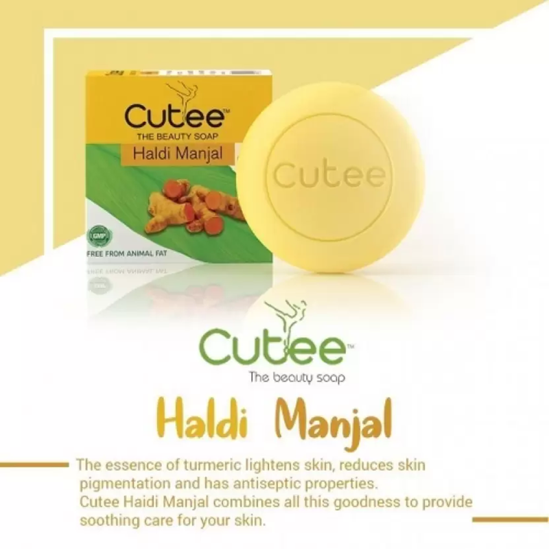 Cutee The Beauty Haldi Manjal Soap - Pack Of 1 (100g)