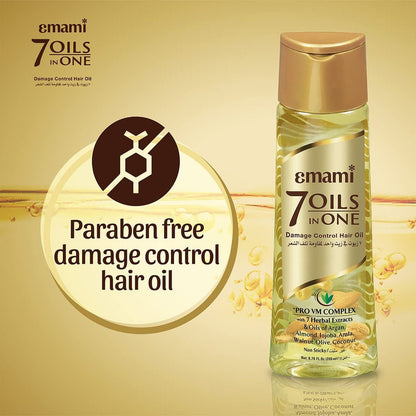 Emami 7 Oils in One Non Sticky Hair Oil - 100ml (Pack Of 3)