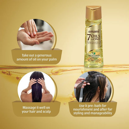 Emami 7 Oils In One Damage Control Non Sticky Hair Oil 100 ml