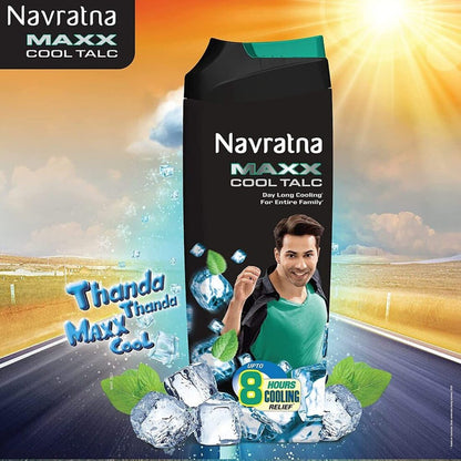 Maxx Cool Talc Navratna Oil - (100g)