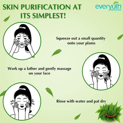 Everyuth Naturals Purifying Neem Face Wash 50g - Pack Of 4