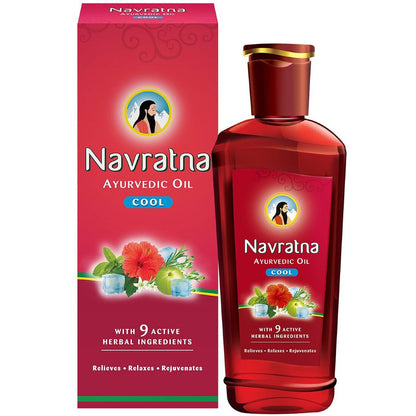 Herbal Ayurvedic Cool Navratna Oil - (180ml)