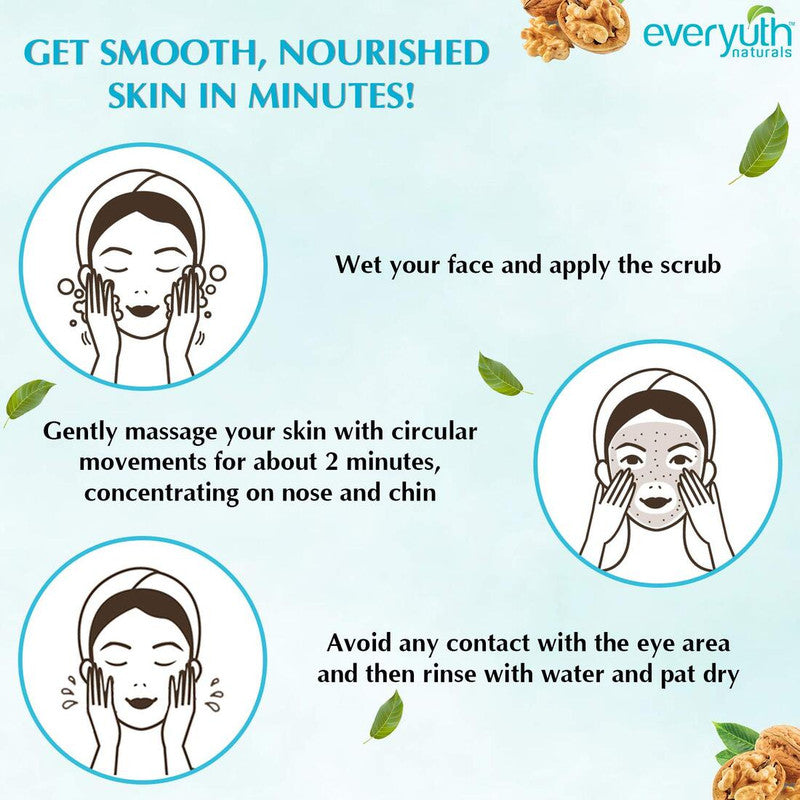 Everyuth Naturals Exfoliating Walnut Scrub 50g - Pack Of 3