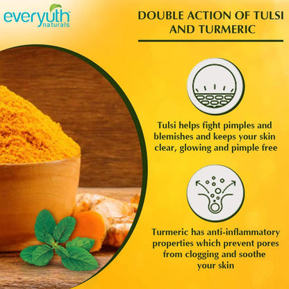 Everyuth Naturals Advanced Clear Beauty Tulsi Turmeric Face Wash, 50g - Pack Of 1