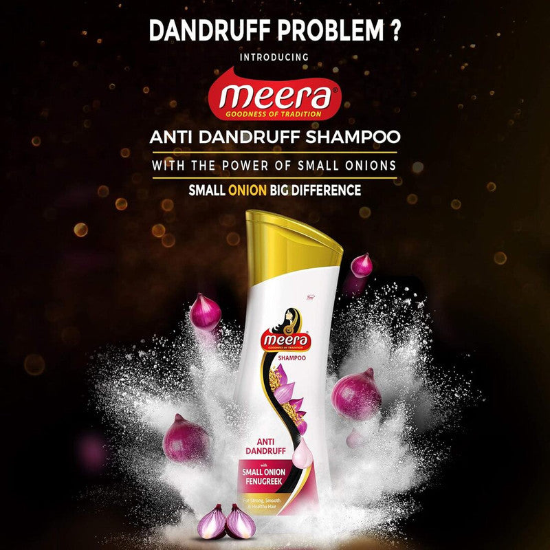 Onion Fenugreek Anti Dandruff Meera Hair Shampoo (180ml)