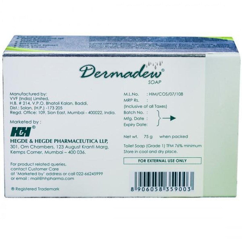 Dermadew Skin Moisturising Face Soap - 75gm