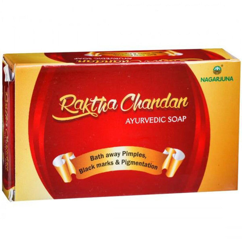 Nagarjuna Raktha Chandan Ayurvedic Black Marks Pigmentation Soap (75g) (Pack of 1)