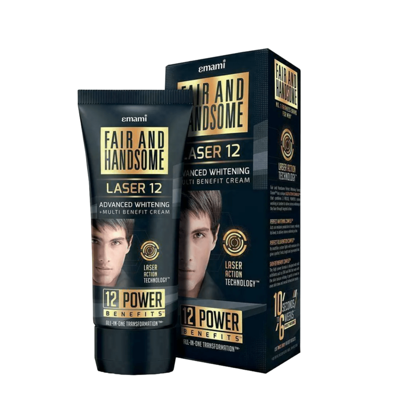 Fair and Handsome Laser 12 Advanced Whitening and Multi Benefit Cream, 60g