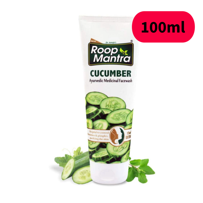 Roop Mantra Cucumber Face Wash 100ml (Herbal Face Wash for All)