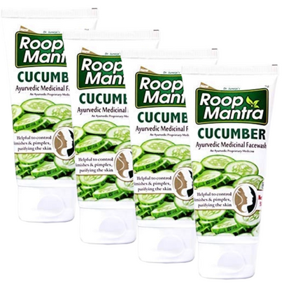 Roop Mantra Cucumber Face Wash 50ml, Pack of 4