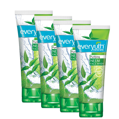 Everyuth Naturals Purifying Neem Face Wash 50g - Pack Of 4