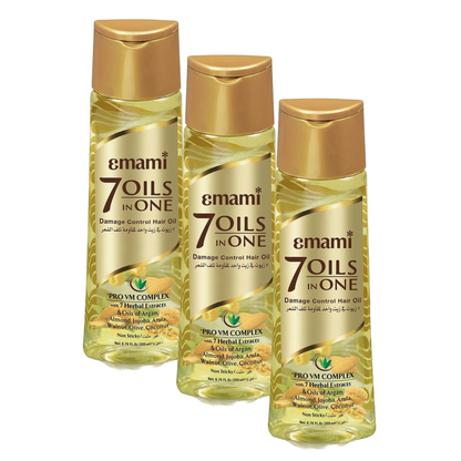 Emami 7 Oils in One Non Sticky Hair Oil - 100ml (Pack Of 3)