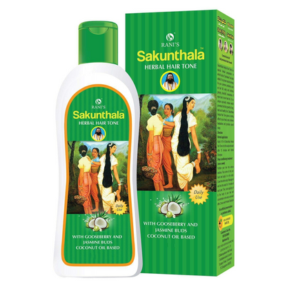 Herbal Hair Tone With Gooseberry & Jasmine Buds Coconut Ranis Sankunthala Oil (80ml)