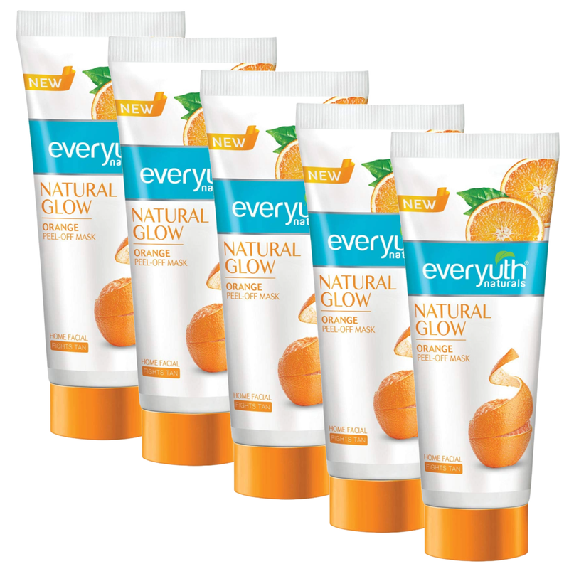 Everyuth Naturals Orange Peel Off Skin 50g - Pack Of 5