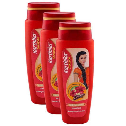 Karthika Damage Shield Shampoo, (Pack of 3) 80 ml