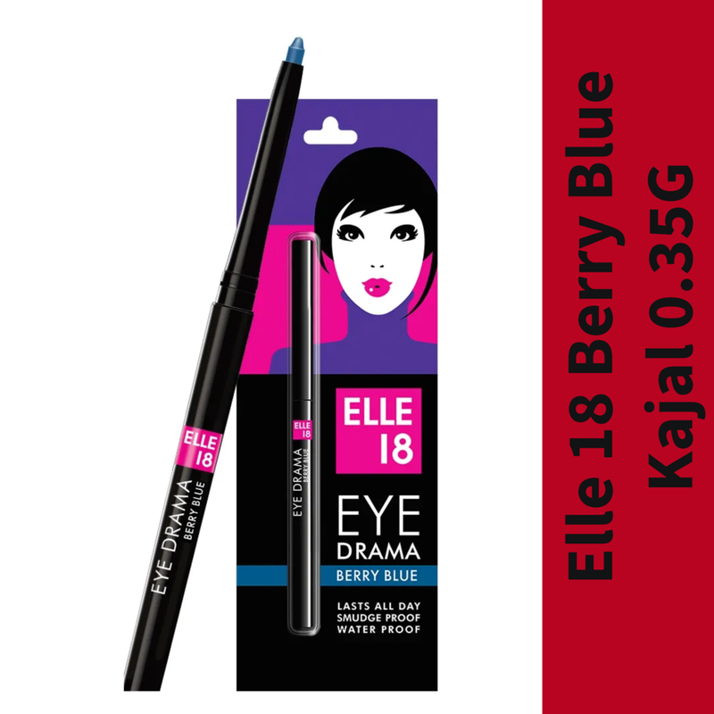 Elle 18 Eye Drama Berry Blue Kajal - 0.35g