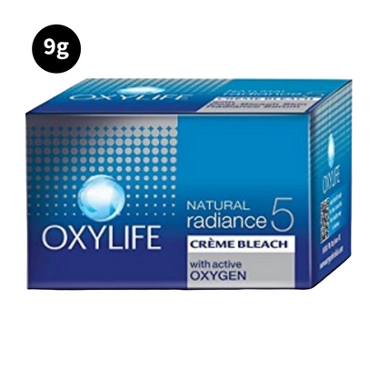 Oxylife Natural Radiance 5 Creme Bleach- With Active Oxygen-9 g (Pack Of 1)