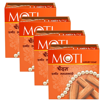 Moti Sandal Luxury Soap - 150g (Pack Of 4)