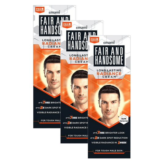 Emami Fair & Handsome Fairness Cream - Fair & Handsome, For Men, 30 g - Pack Of 3