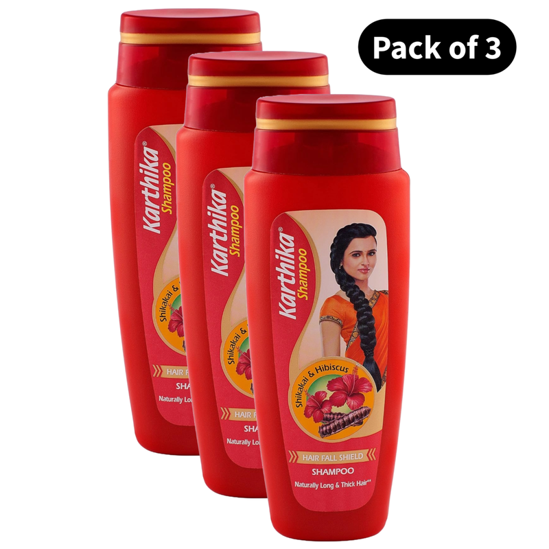 Karthika Damage Shield Shampoo, 175ml (Pack of 3)