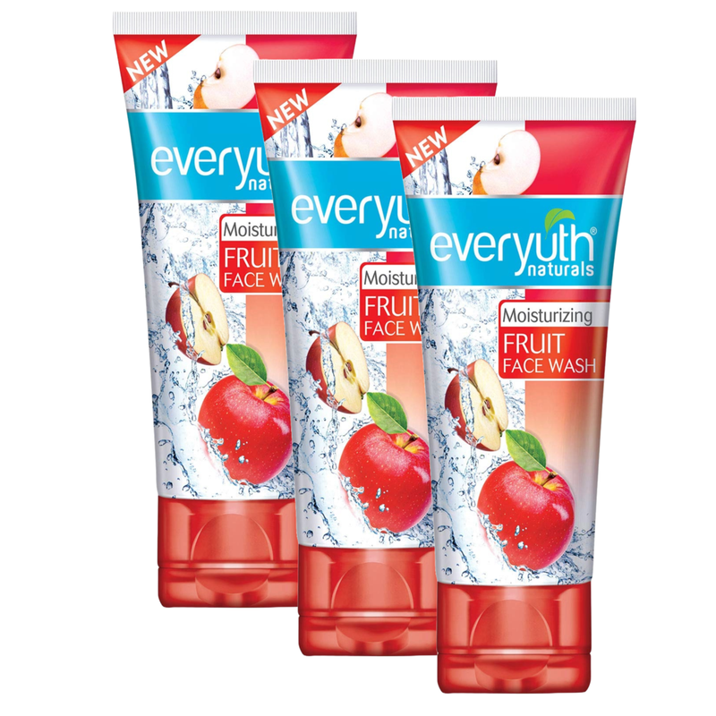 Everyuth Naturals Moisturizing Fruit Face Wash, 150g - Pack Of 3