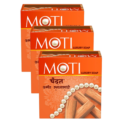 Moti Sandal Luxury Soap - 150g (Pack Of 3)