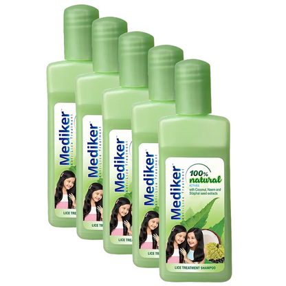 Mediker Anti-Lice Treatment Shampoo - 50 ml (Pack Of 5)