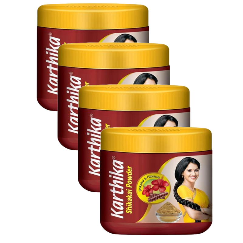 Karthika Shikakai Powder, 180gm (Pack of 4)