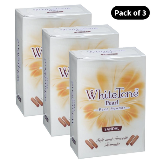 White Tone Soft & Smooth Formula Face Powder - Pack Of 3 (50g)