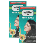 Super Vasmol 33 Kesh Kala Oil Based Hair Colour 50 ml (Pack Of 2)