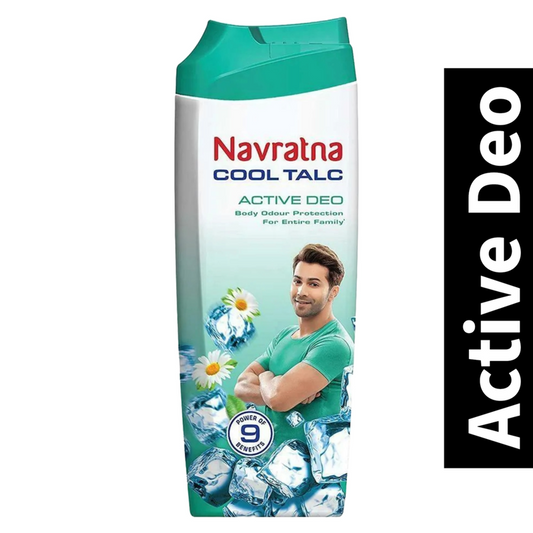 Active Deo Cool Talc Navratna Oil - (50g)