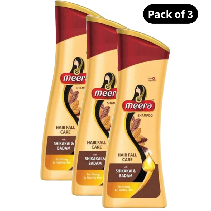 Meera Hair Fall Care Shampoo Bottle - Pack Of 3 (80ml)