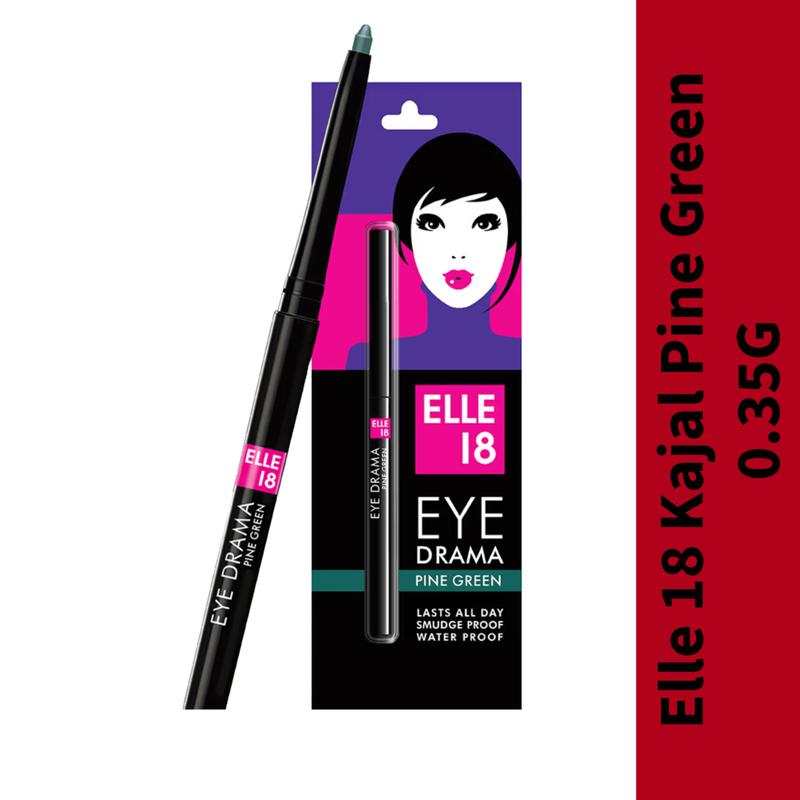 Elle 18 Eye Drama Kajal Super Green - (0.35gm)