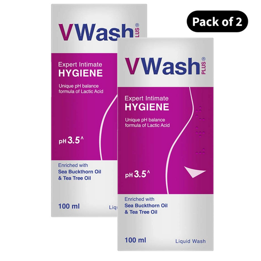 VWash Plus Expert Intimate Hygiene - 100ml (Pack Of 2)