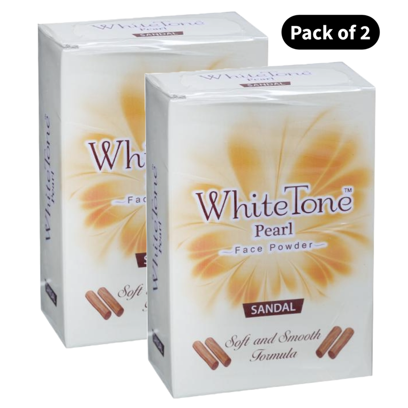 White Tone Soft & Smooth Formula Face Powder - Pack Of 2 (50g)