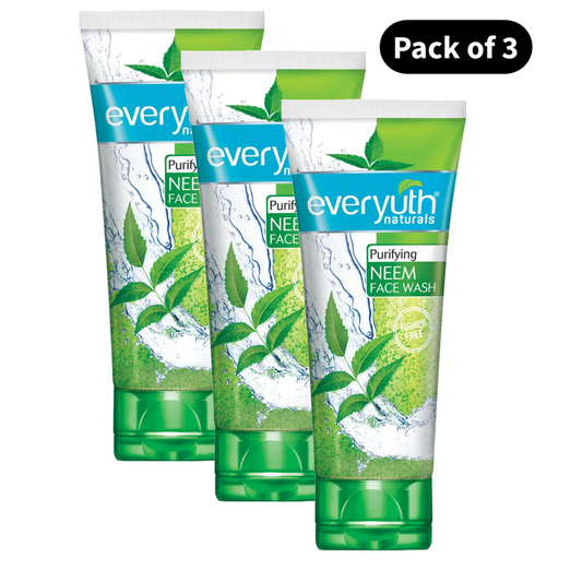 Everyuth Naturals Purifying Neem Face Wash 50g - Pack Of 3