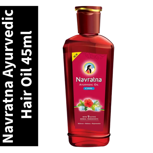 Navratna Ayurvedic Cool Hair Oil Bottle - 45ml