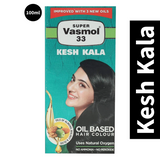 Super Vasmol 33 Kesh Kala Oil Based Hair Colour 100ml (Natural Black)