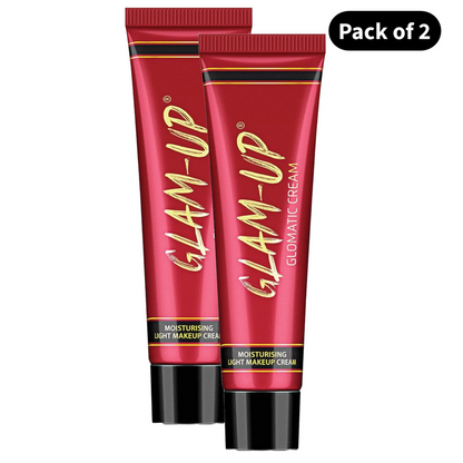 Glam Up Glomatic Light Makeup Face Cream - Pack Of 2 (34gm)