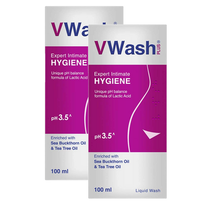 VWash Plus Intimate Hygiene Wash - Pack Of 2 (100ml)