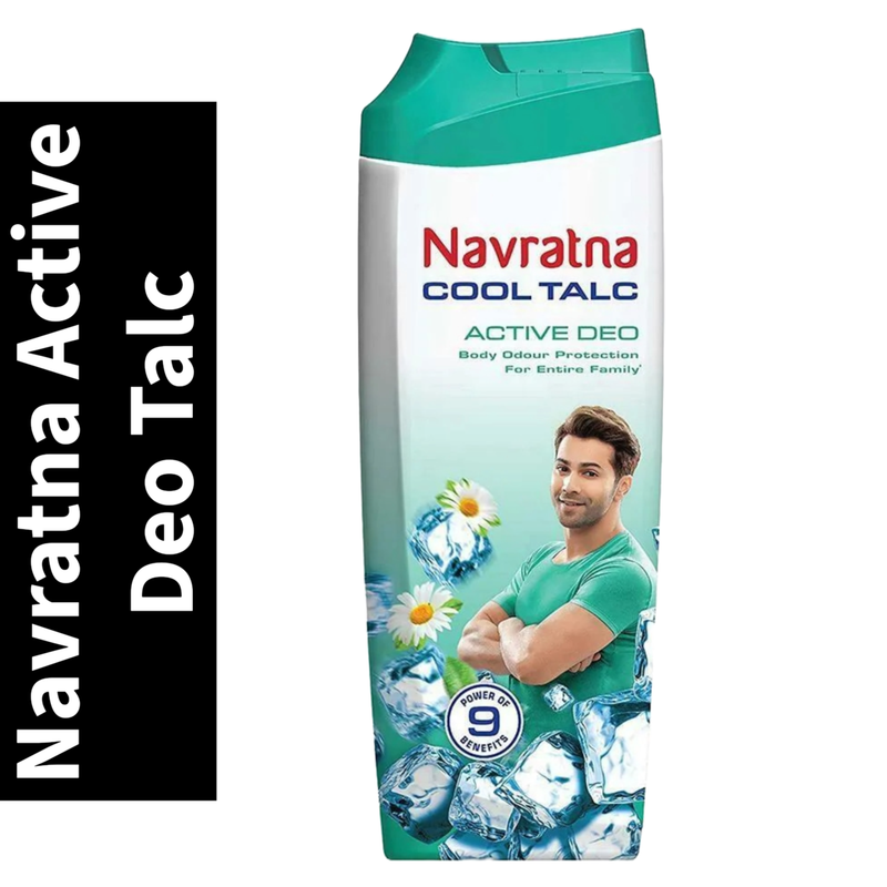 Navratna Active Deo Cool Talc Relaxes, - 50g