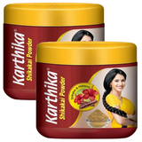 Karthika Shikakai Powder, 180gm (Pack of 2)