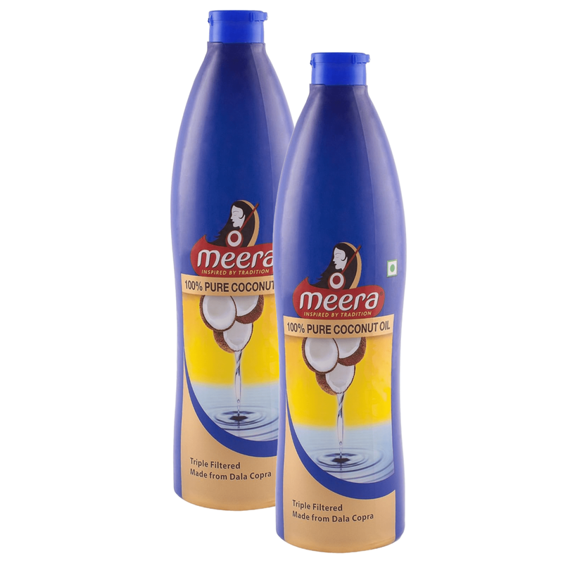 Meera Pure Coconut Oil - 500ml (Pack Of 2)