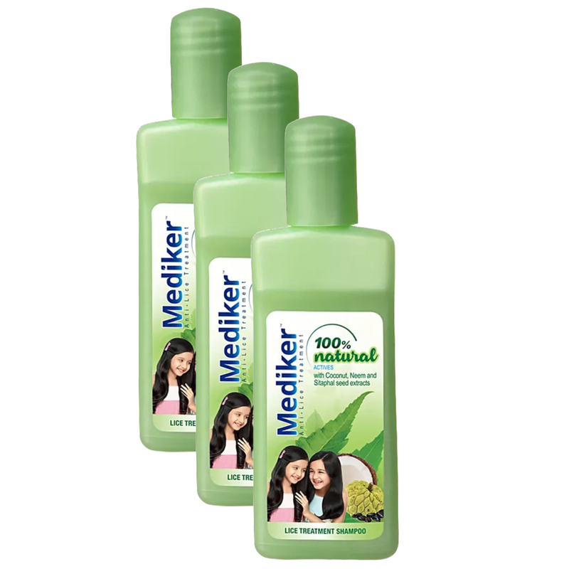 Mediker Anti-Lice Treatment Shampoo - 50 ml (Pack Of 3)