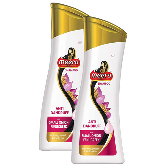 Meera Anti Dandruff With Onion Fenugreek Shampoo - 180ml (Pack of 2)